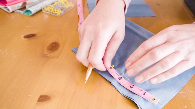 kroky výroby výšivky